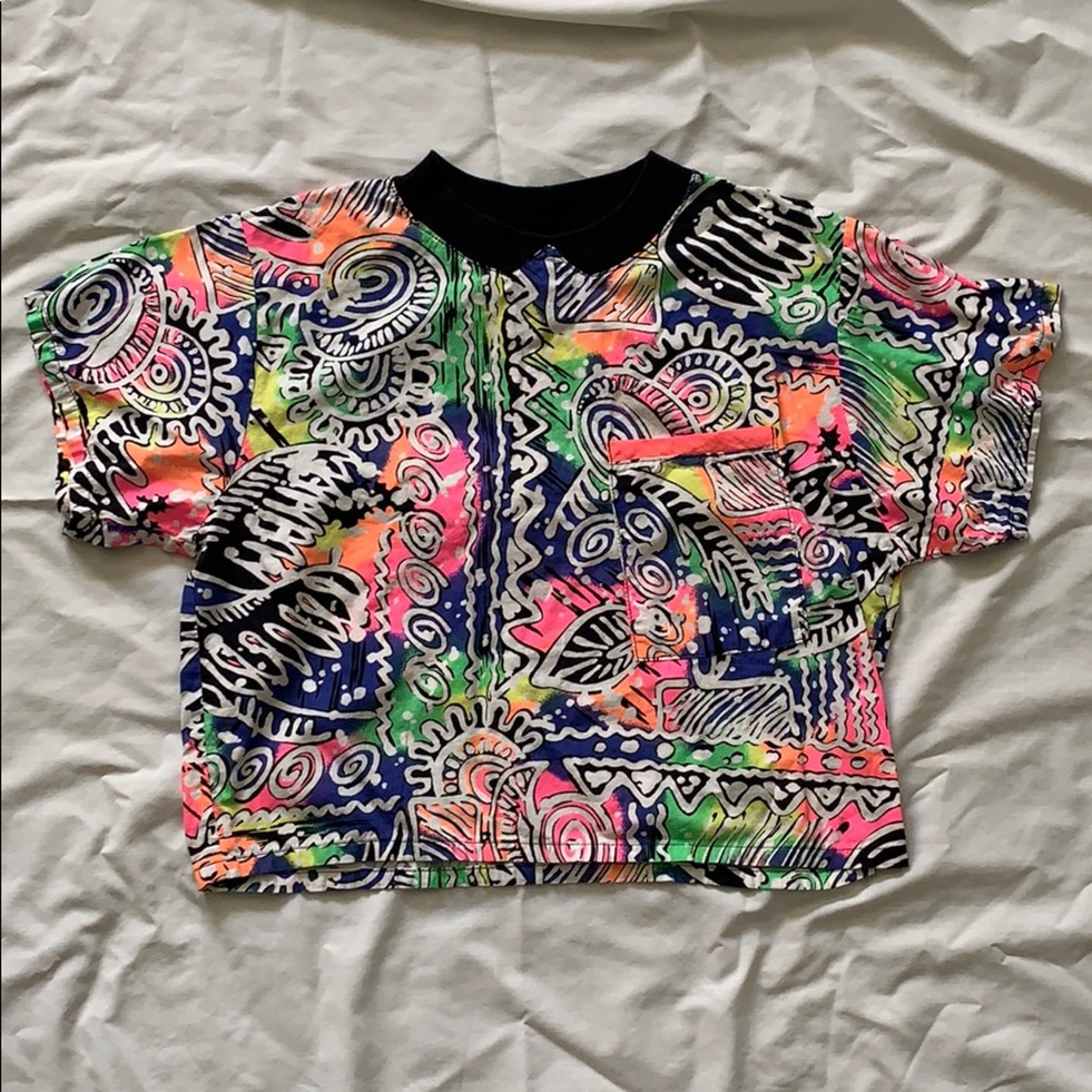 Funky vintage graphic top